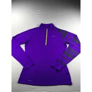Nike M DRI-FIT Quarter Zip Running Top Purple Neon Yellow 
Athleisure Streetwear
